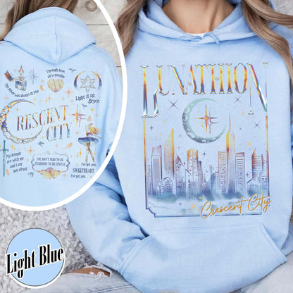 Bookish Hoodie, Lunathion Crescent City Hoodie, Bryce Quinlan Crescent City Sjm Merch