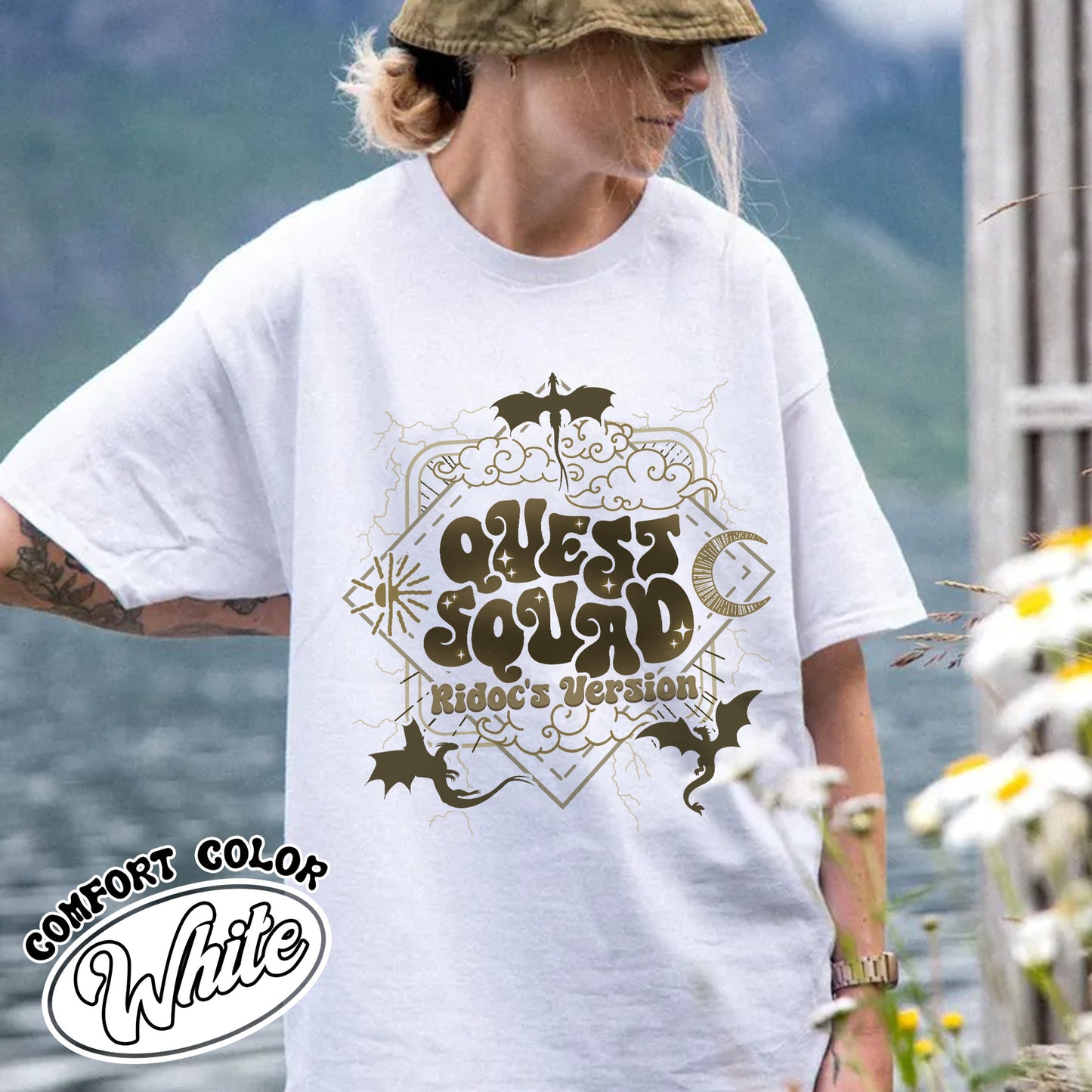 Bookish Comfort Color Shirt, Onyx Storm Quest Squad Ridoc’s Version Shirt, Fourth Wing Basgiath War College Shirt