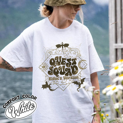 Bookish Comfort Color Shirt, Onyx Storm Quest Squad Ridoc’s Version Shirt, Fourth Wing Basgiath War College Shirt