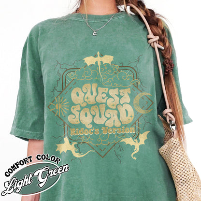 Bookish Comfort Color Shirt, Onyx Storm Quest Squad Ridoc’s Version Shirt, Fourth Wing Basgiath War College Shirt