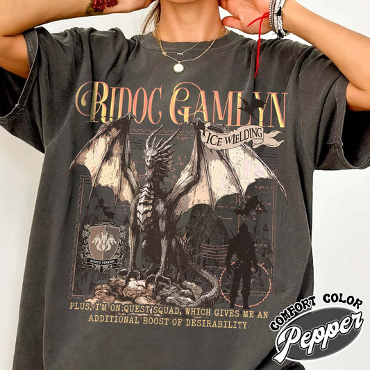 Bookish Comfort Color Shirt, Xaddy Riorson Shirt, Onyx Storm Fourth Wing Merch, Romantasy Book Lover