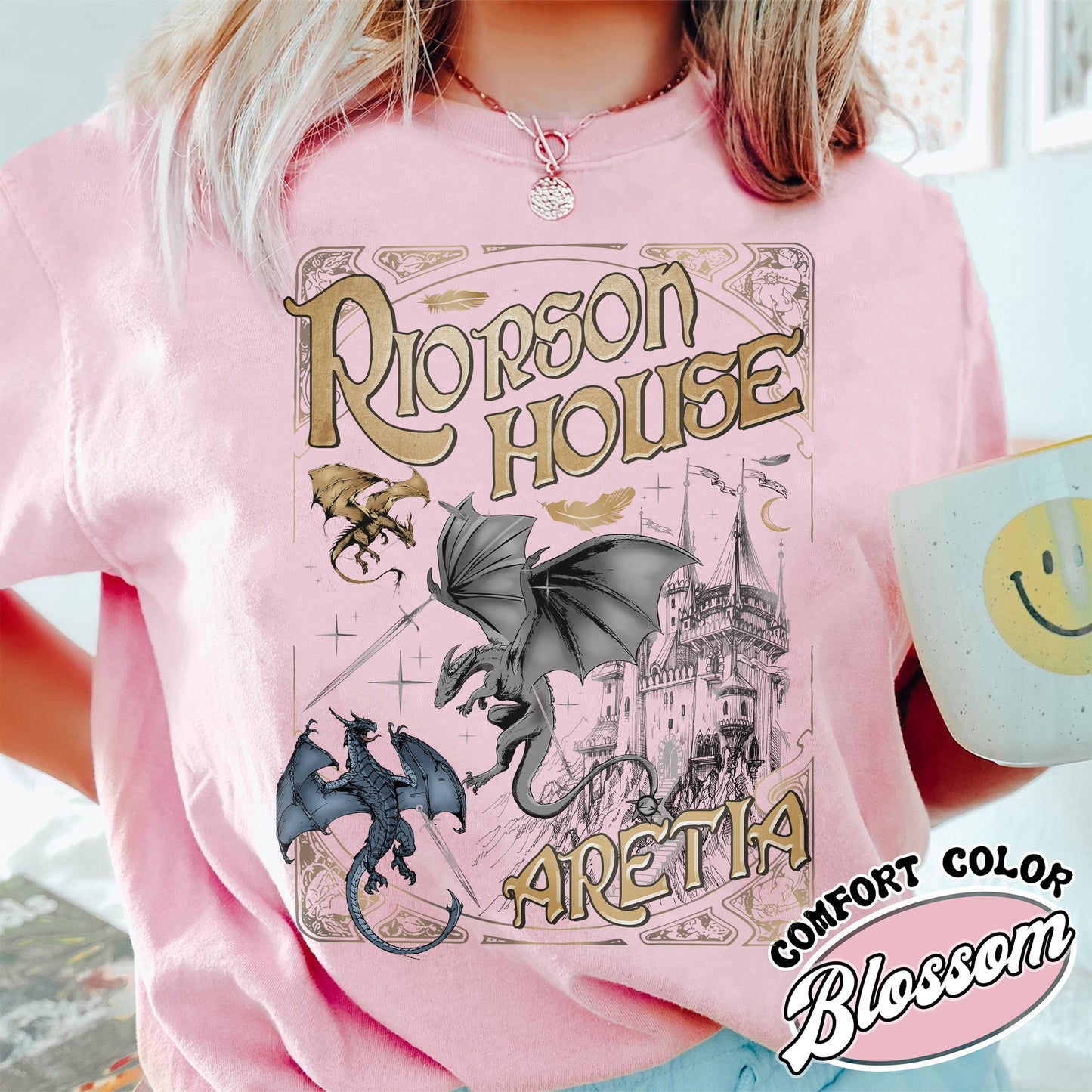 Bookish Comfort Color Shirt, Xaden Riorson House Aretia Shirt, Fourth Wing Merch Shirt