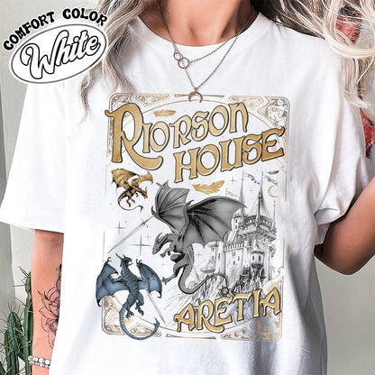 Bookish Comfort Color Shirt, Xaden Riorson House Aretia Shirt, Fourth Wing Merch Shirt