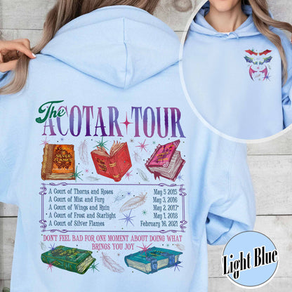 Bookish Hoodie, the ACOTAR Tour Hoodie, Fan of Acotar Series Two Sided Hoodie