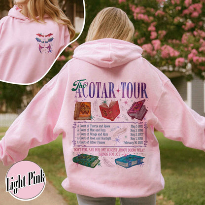 Bookish Hoodie, the ACOTAR Tour Hoodie, Fan of Acotar Series Two Sided Hoodie