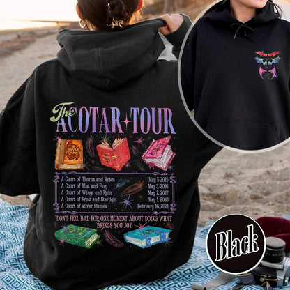 Bookish Hoodie, the ACOTAR Tour Hoodie, Fan of Acotar Series Two Sided Hoodie