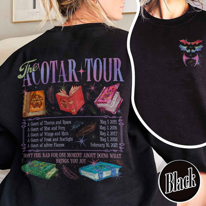 Bookish Sweatshirt, the ACOTAR Tour Sweatshirt, Fan of Acotar Series Two Sided Sweatshirt