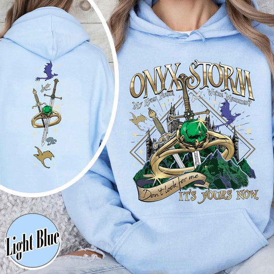 Bookish Hoodie,Onyx Storm Hoodie,Fourth Wing Series Book Hoodie,Xaden and Violet Hoodie
