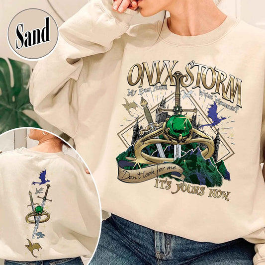 Bookish Sweatshirt,Onyx Storm Sweatshirt,Fourth Wing Series Book Sweatshirt,Xaden and Violet Sweatshirt