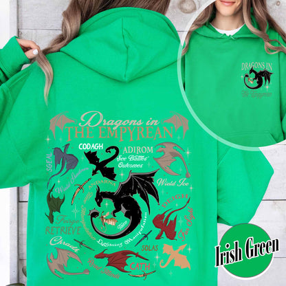 Bookish Hoodie, Dragons in fourth wing Hoodie,Fourth Wing Dragon,Dragon in The Empyrean Hoodie