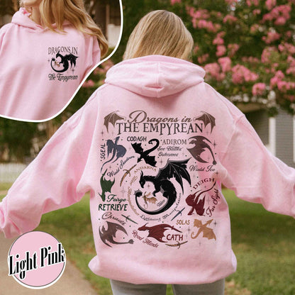 Bookish Hoodie, Dragons in fourth wing Hoodie,Fourth Wing Dragon,Dragon in The Empyrean Hoodie