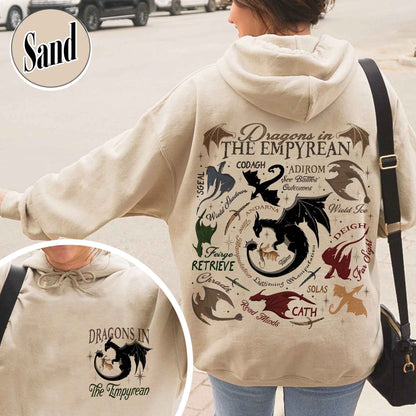 Bookish Hoodie, Dragons in fourth wing Hoodie,Fourth Wing Dragon,Dragon in The Empyrean Hoodie