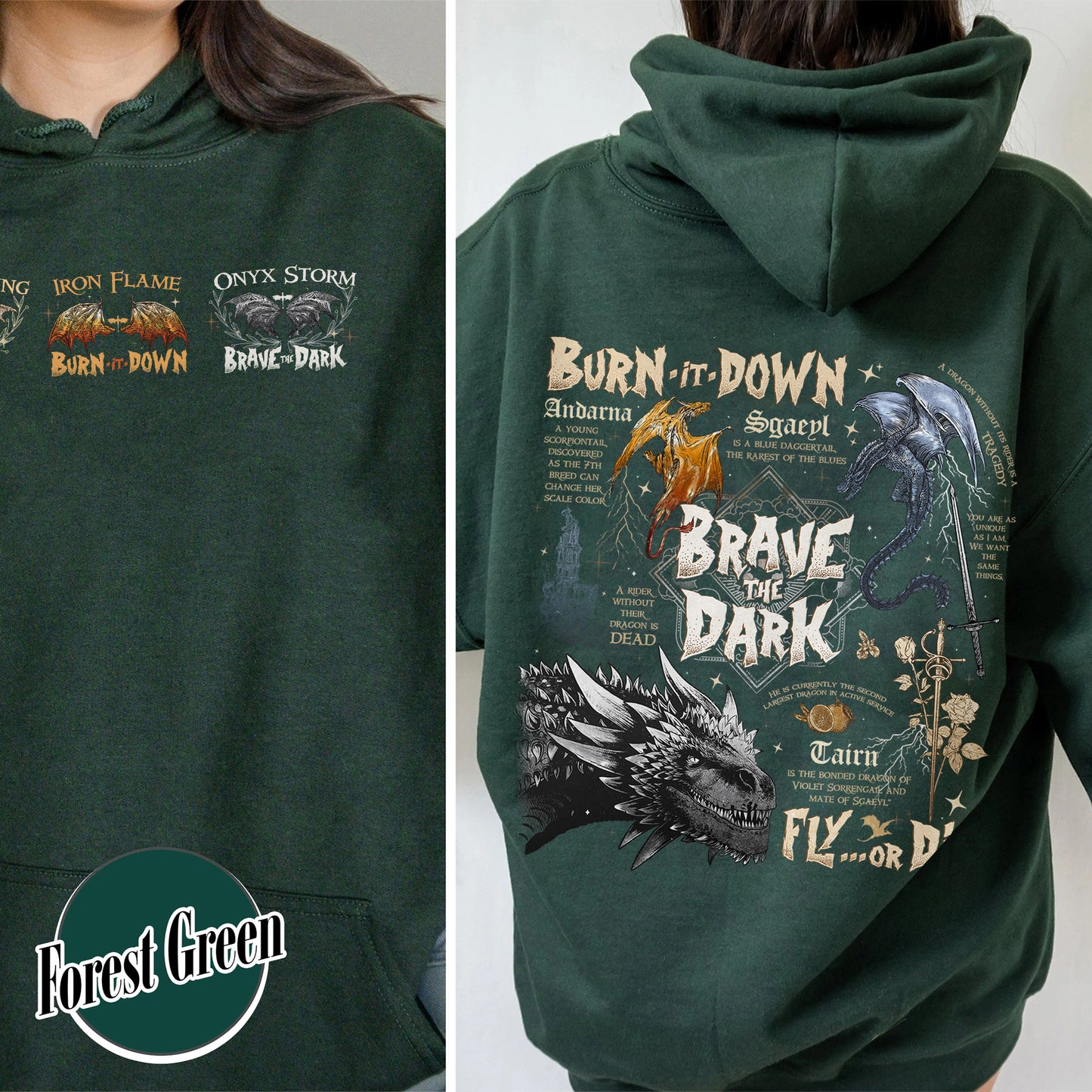 Bookish Hoodie, Dragons in fourth wing Hoodie,The Empyrean Series Hoodie,Dragon in The Empyrean Hoodie