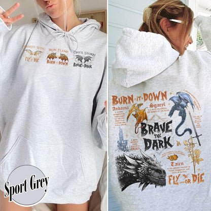 Bookish Hoodie, Dragons in fourth wing Hoodie,The Empyrean Series Hoodie,Dragon in The Empyrean Hoodie