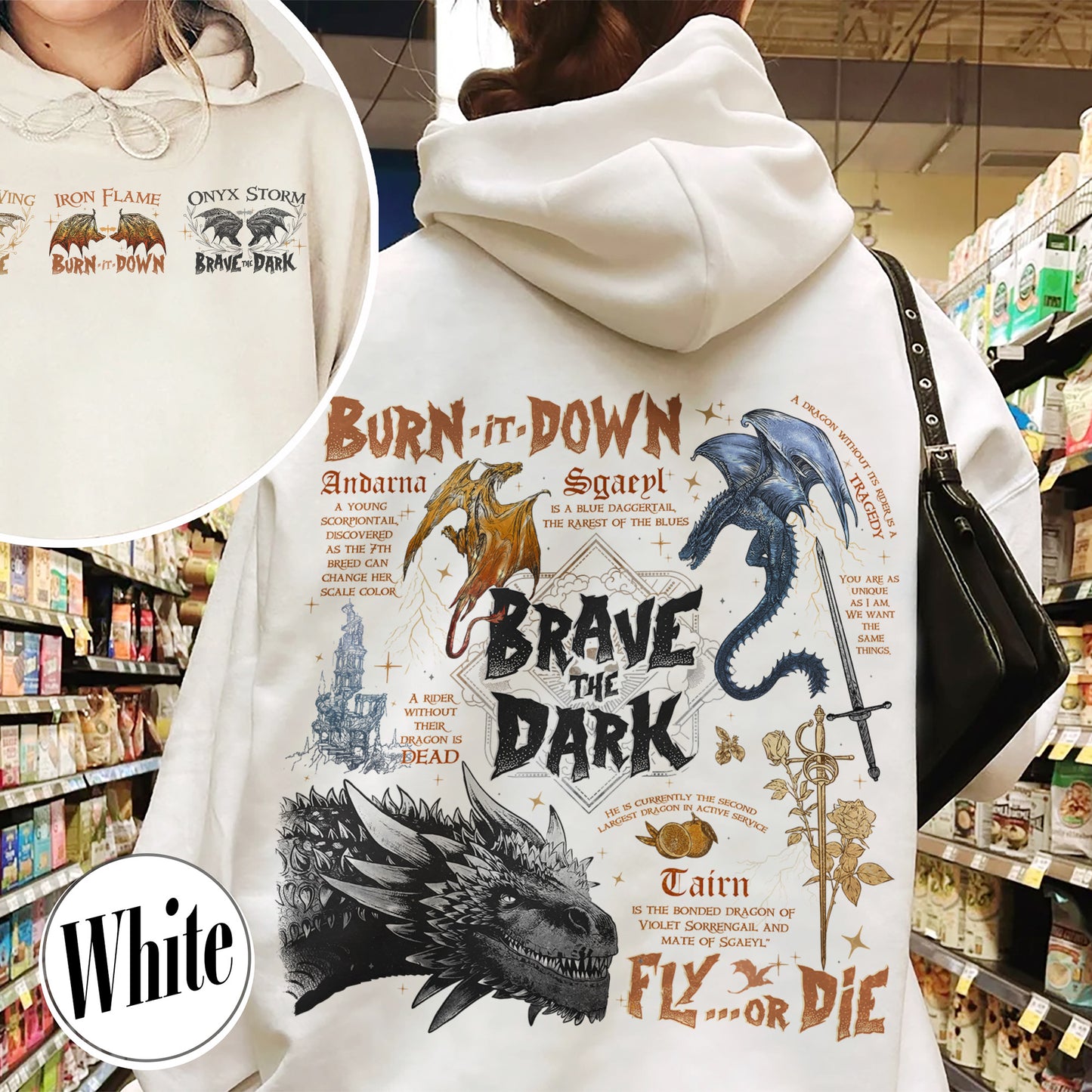 Bookish Hoodie, Dragons in fourth wing Hoodie,The Empyrean Series Hoodie,Dragon in The Empyrean Hoodie