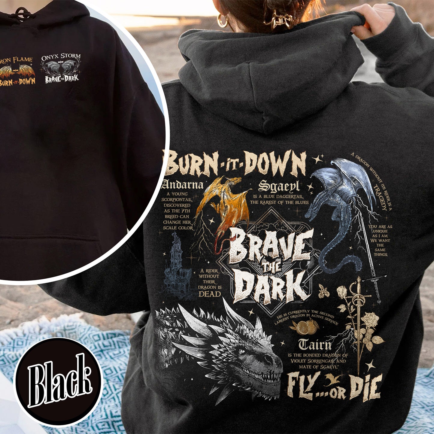 Bookish Hoodie, Dragons in fourth wing Hoodie,The Empyrean Series Hoodie,Dragon in The Empyrean Hoodie