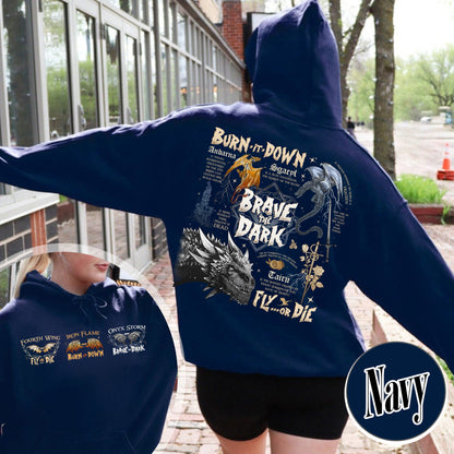 Bookish Hoodie, Dragons in fourth wing Hoodie,The Empyrean Series Hoodie,Dragon in The Empyrean Hoodie