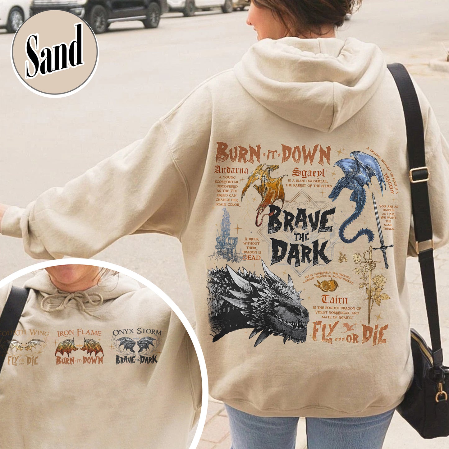 Bookish Hoodie, Dragons in fourth wing Hoodie,The Empyrean Series Hoodie,Dragon in The Empyrean Hoodie