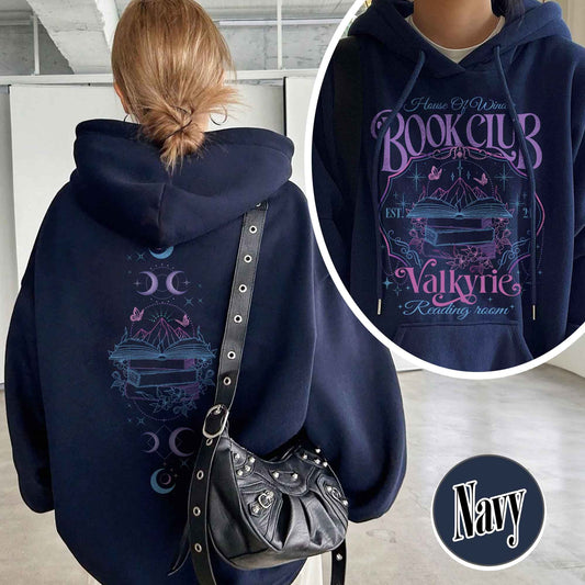 Bookish Hoodie,House Of Wind Book Club Hoodie, Valkyrie Reading Room Hoodie