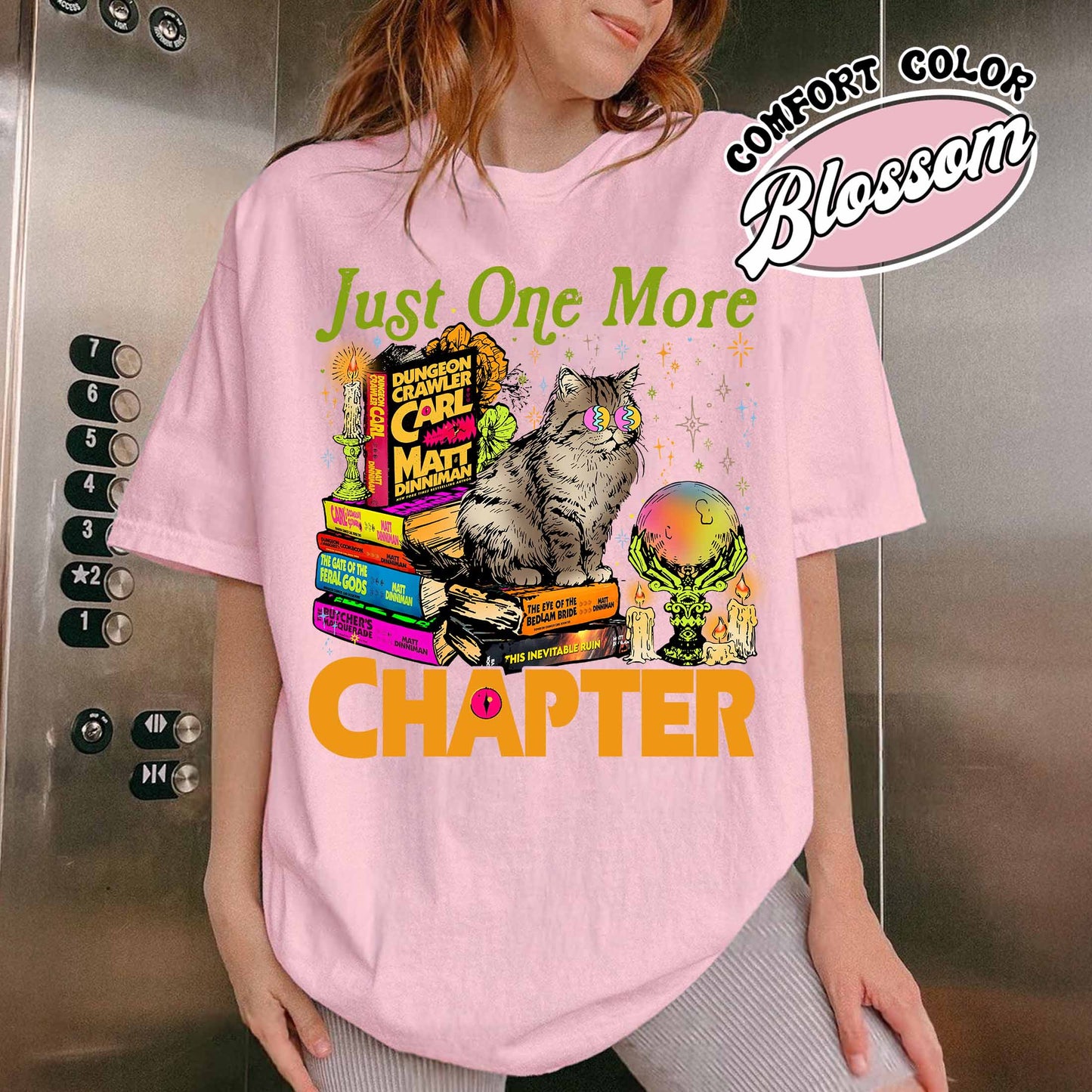 Bookish Comfort Colors Shirt,Just One More Chapter Shirt, Book Lover Gift, Reading Shirt