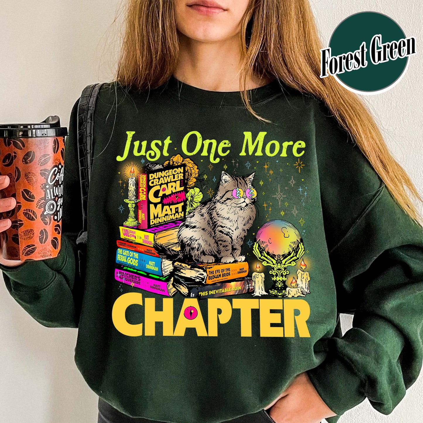 Bookish Sweatshirt,Just One More Chapter Sweatshirt, Book Lover Gift, Reading Sweatshirt