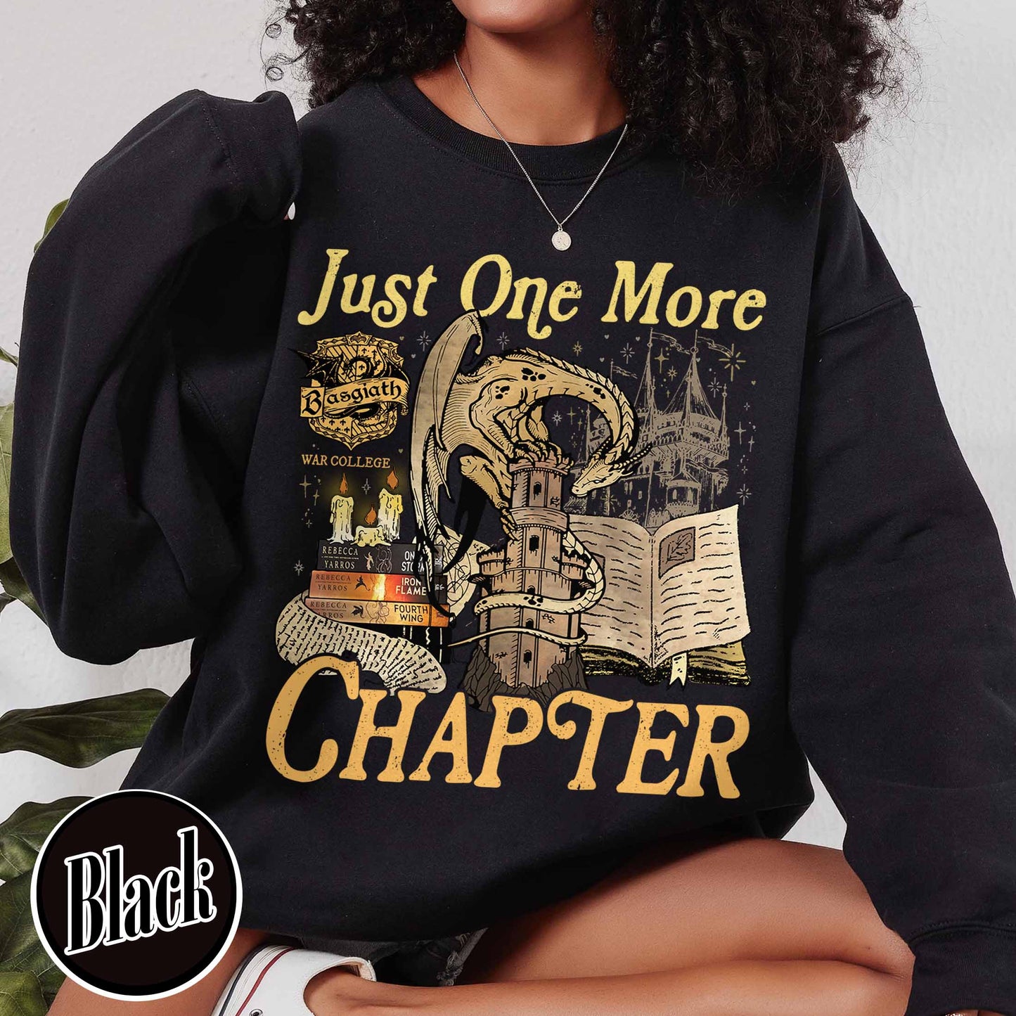 Bookish Sweatshirt,Just One More Chapter Sweatshirt, Book Lover Gift, Reading Sweatshirt