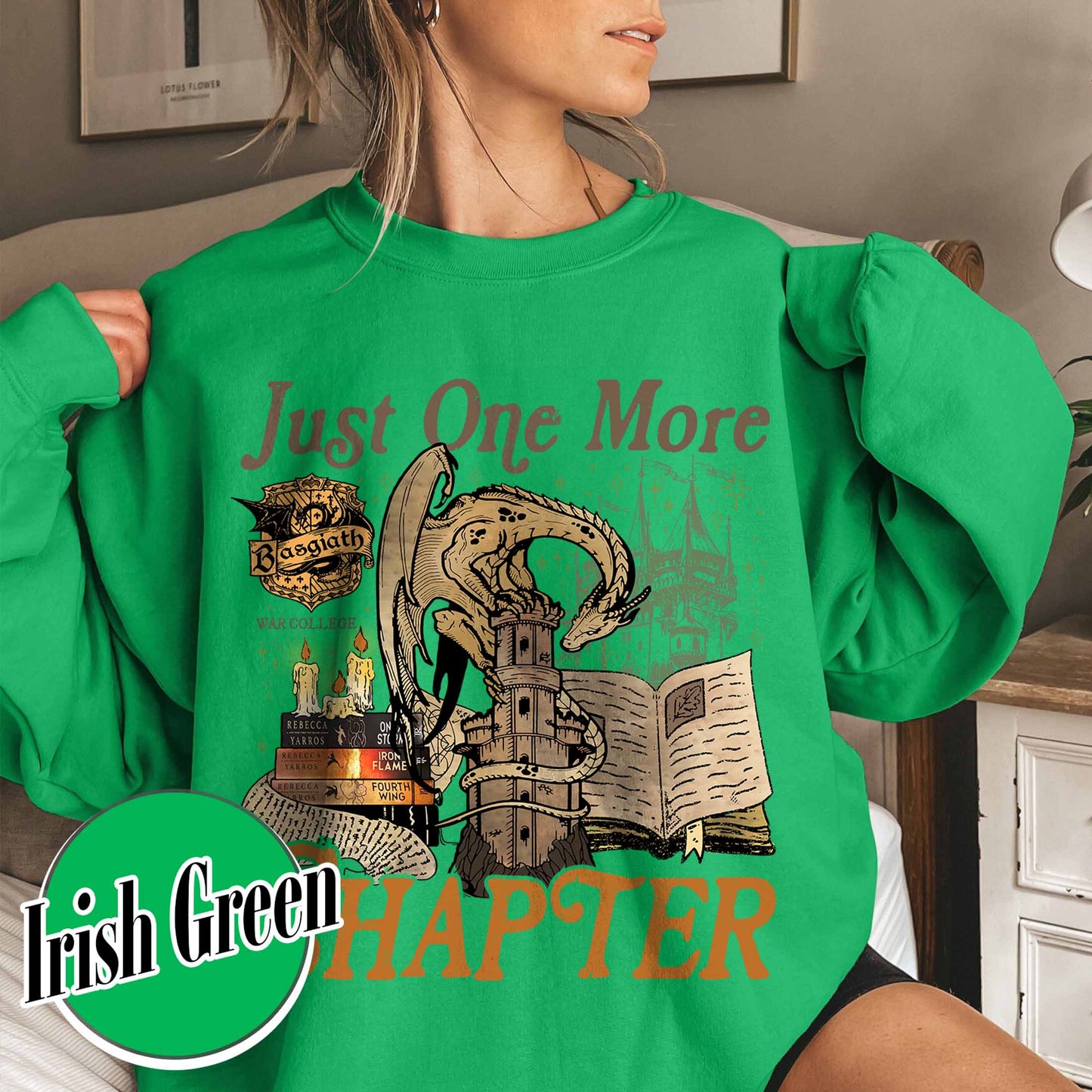 Bookish Sweatshirt,Just One More Chapter Sweatshirt, Book Lover Gift, Reading Sweatshirt
