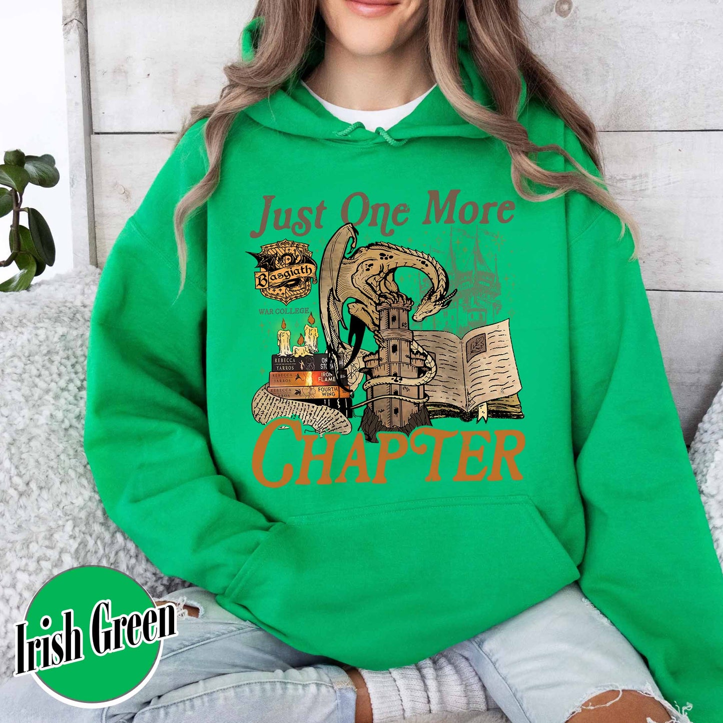 Bookish Hoodie,Just One More Chapter Hoodie, Book Lover Gift, Reading Hoodie