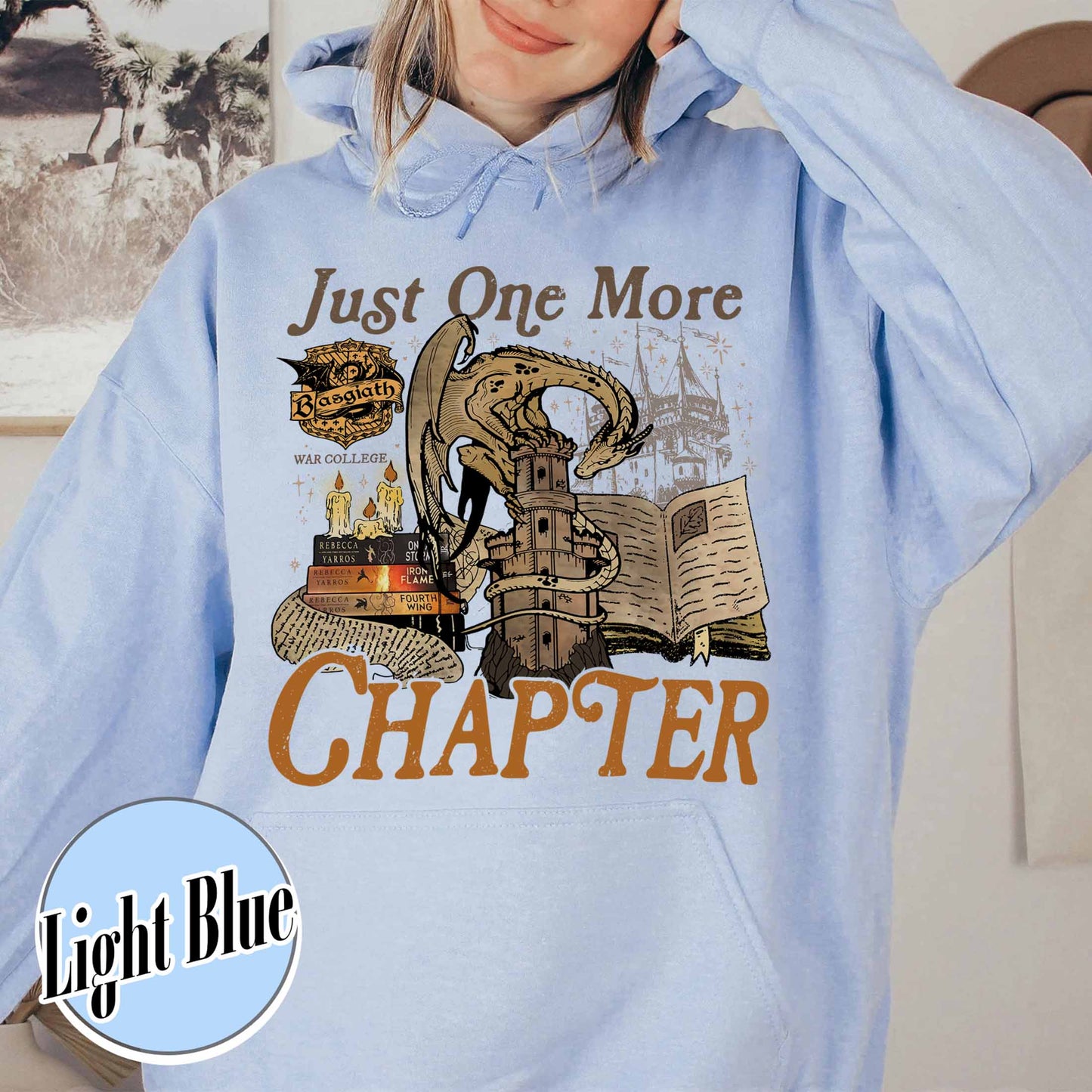 Bookish Hoodie,Just One More Chapter Hoodie, Book Lover Gift, Reading Hoodie