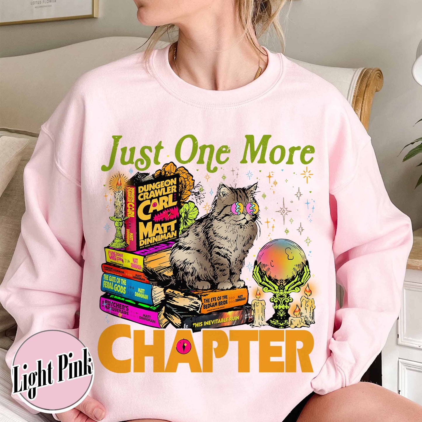 Bookish Sweatshirt,Just One More Chapter Sweatshirt, Book Lover Gift, Reading Sweatshirt