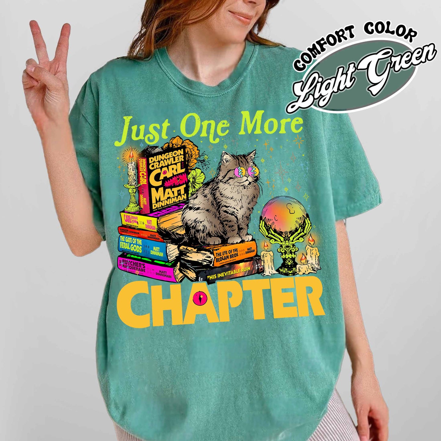Bookish Comfort Colors Shirt,Just One More Chapter Shirt, Book Lover Gift, Reading Shirt