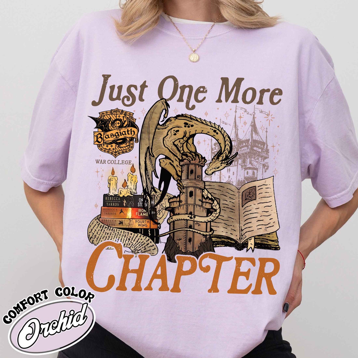 Bookish Comfort Colors Shirt,Just One More Chapter Shirt, Book Lover Gift, Reading Shirt