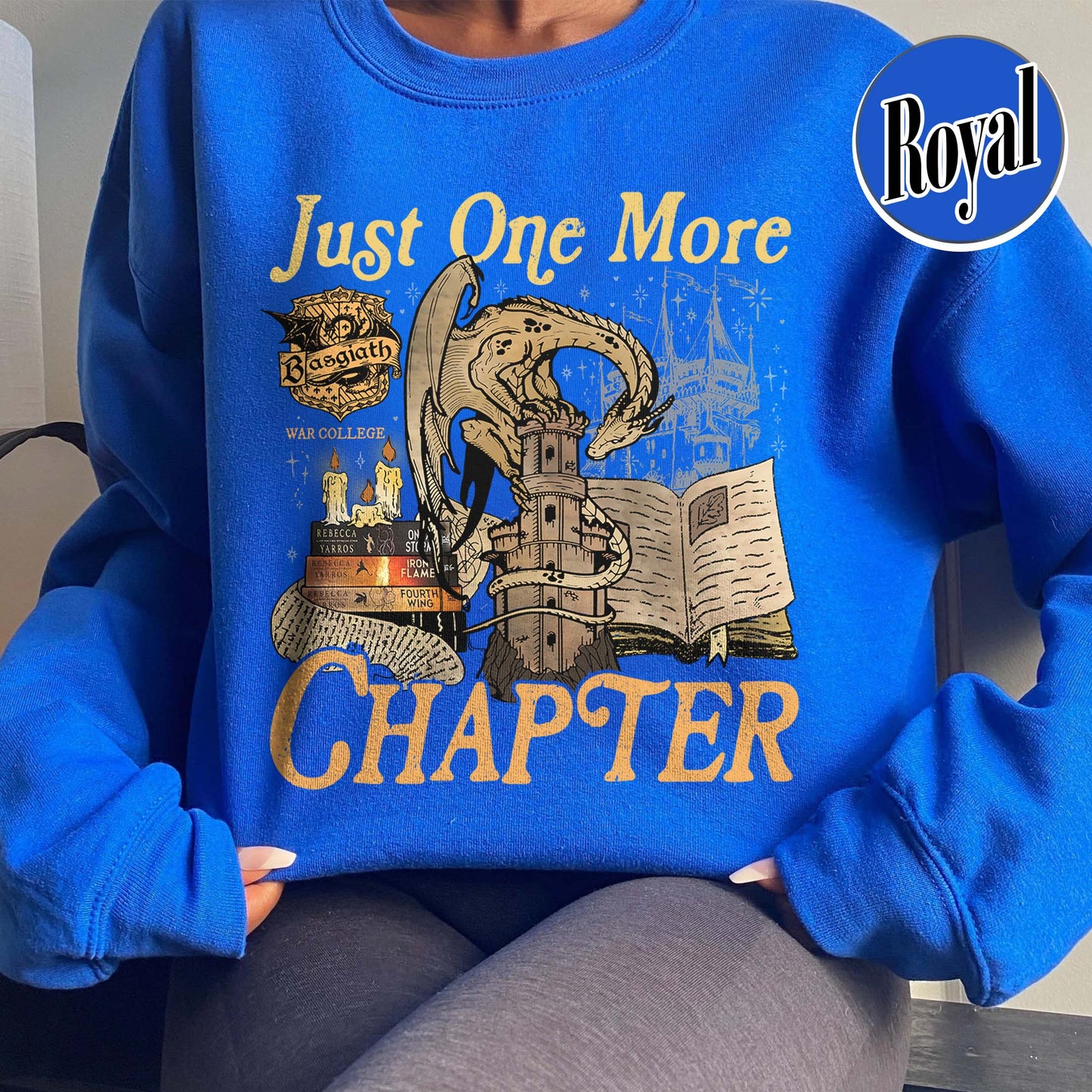 Bookish Sweatshirt,Just One More Chapter Sweatshirt, Book Lover Gift, Reading Sweatshirt