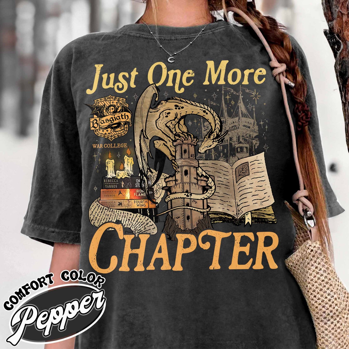 Bookish Comfort Colors Shirt,Just One More Chapter Shirt, Book Lover Gift, Reading Shirt
