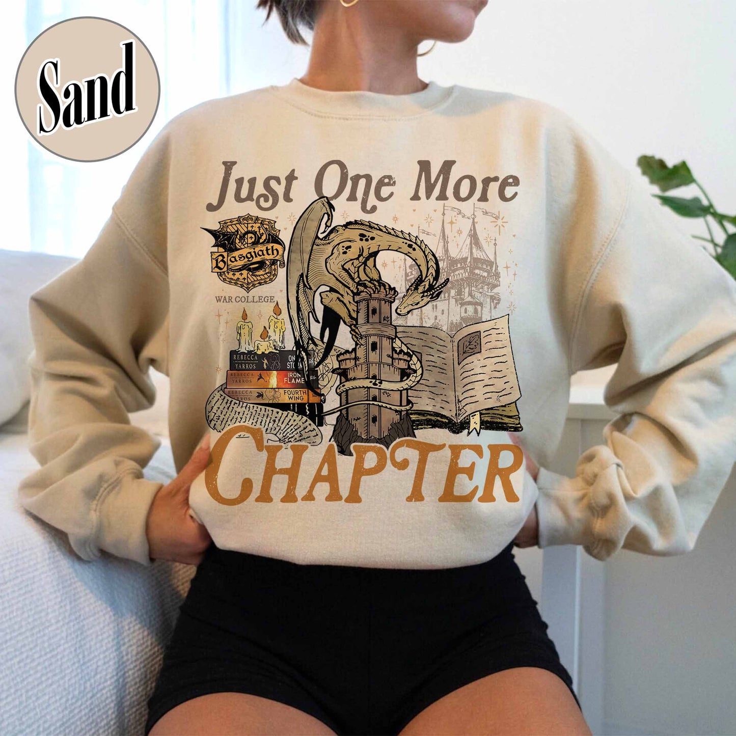 Bookish Sweatshirt,Just One More Chapter Sweatshirt, Book Lover Gift, Reading Sweatshirt