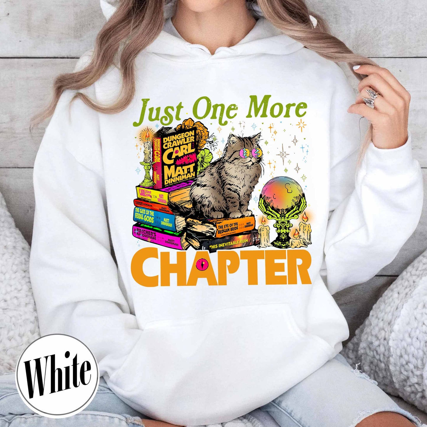 Bookish Hoodie,Just One More Chapter Hoodie, Book Lover Gift, Reading Hoodie