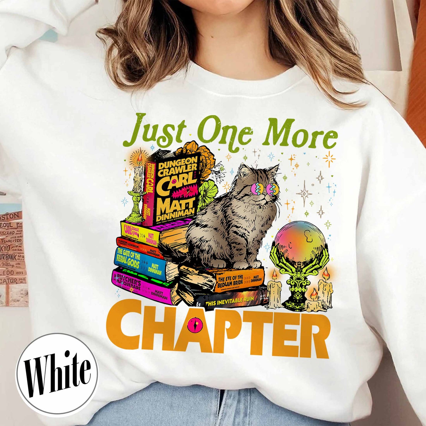 Bookish Sweatshirt,Just One More Chapter Sweatshirt, Book Lover Gift, Reading Sweatshirt