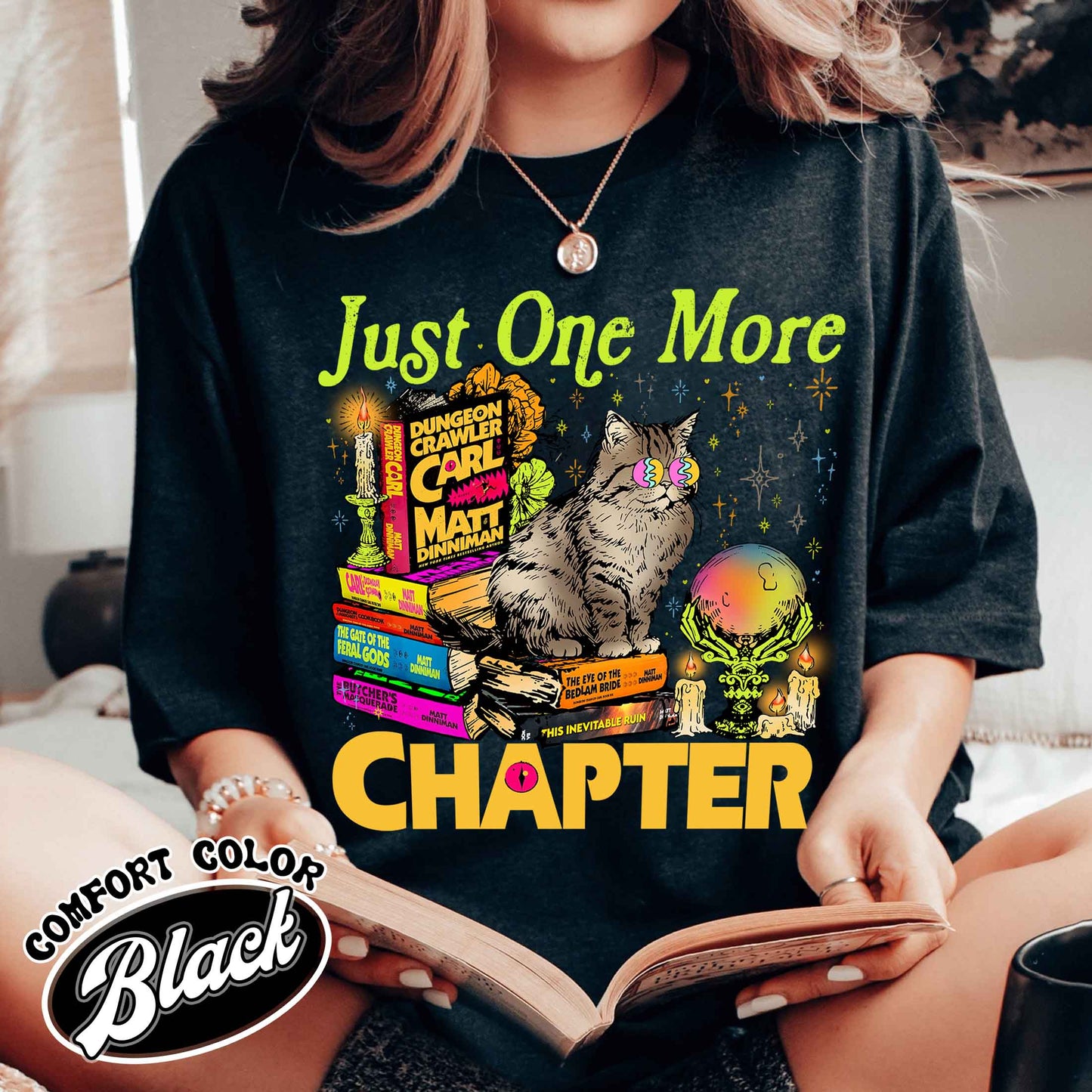 Bookish Comfort Colors Shirt,Just One More Chapter Shirt, Book Lover Gift, Reading Shirt