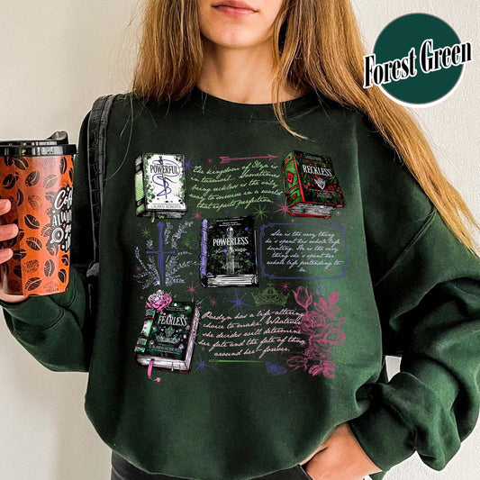 Bookish Sweatshirt,Powerless Sweatshirt,Vicious Little Thing Powerless Sweatshirt, Kai Azer Sweatshirt