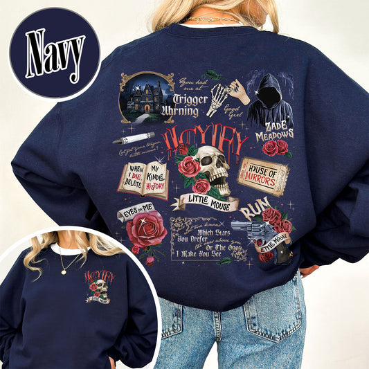 Bookish Sweatshirt,Run Little Mouse Sweatshirt, Haunting Adeline Sweatshirt, Cat and Mouse Sweatshirt