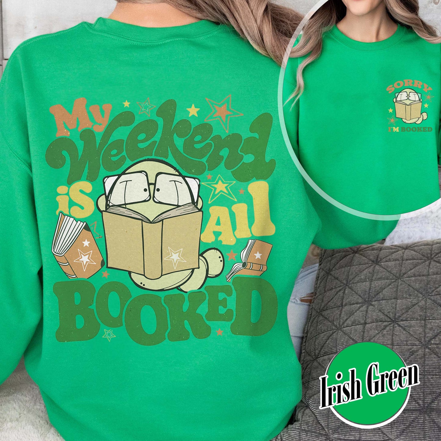 Bookish Sweatshirt, Sorry i'm booked Bookworm Sweatshirt,Gift for Book Lover,Gift for Readers