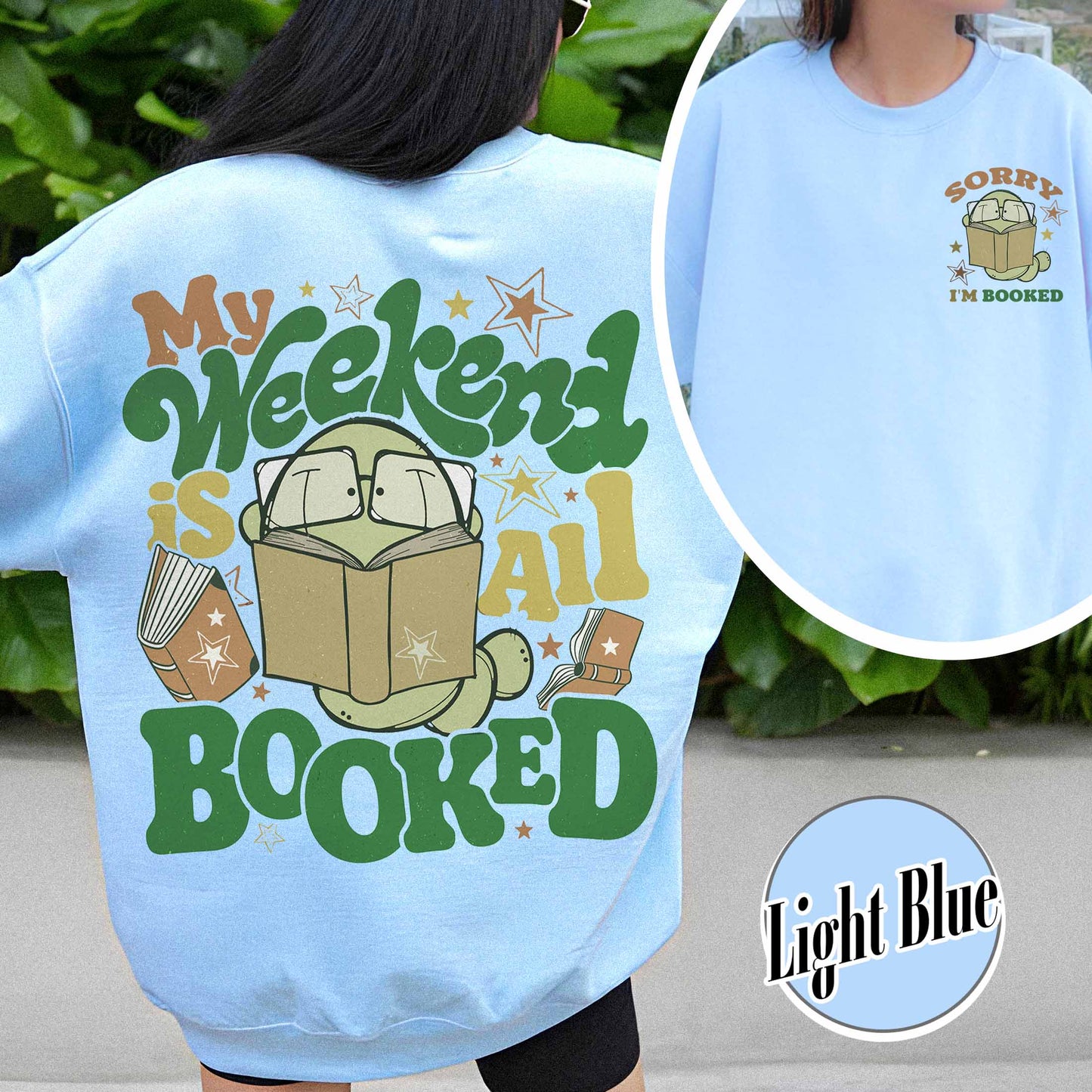 Bookish Sweatshirt, Sorry i'm booked Bookworm Sweatshirt,Gift for Book Lover,Gift for Readers