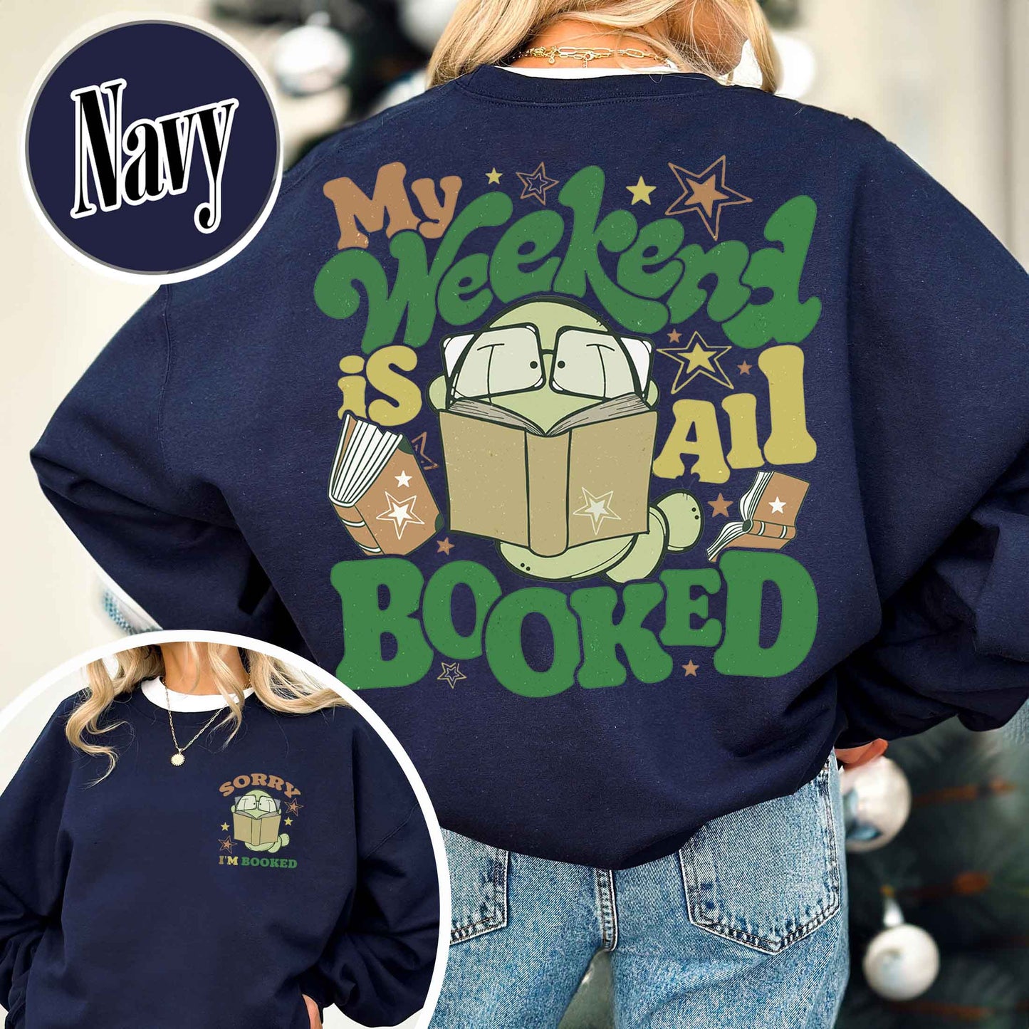 Bookish Sweatshirt, Sorry i'm booked Bookworm Sweatshirt,Gift for Book Lover,Gift for Readers