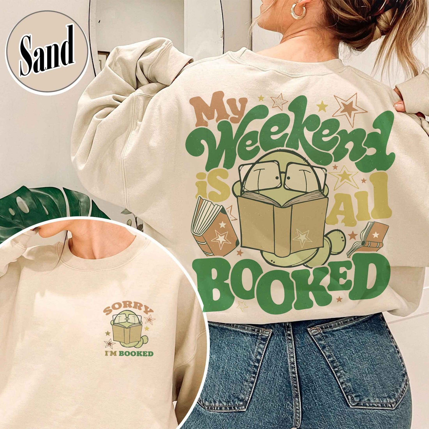 Bookish Sweatshirt, Sorry i'm booked Bookworm Sweatshirt,Gift for Book Lover,Gift for Readers