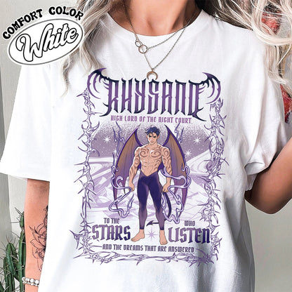 Bookish Comfort Colors Shirt,The Bat Boys Rhysand Shirt, Rhysand Acotar TShirt, Rhysand Shirt