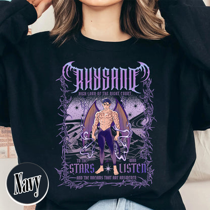 Bookish Sweatshirt,The Bat Boys Rhysand Sweatshirt, Rhysand Acotar Sweatshirt, Rhysand Sweatshirt