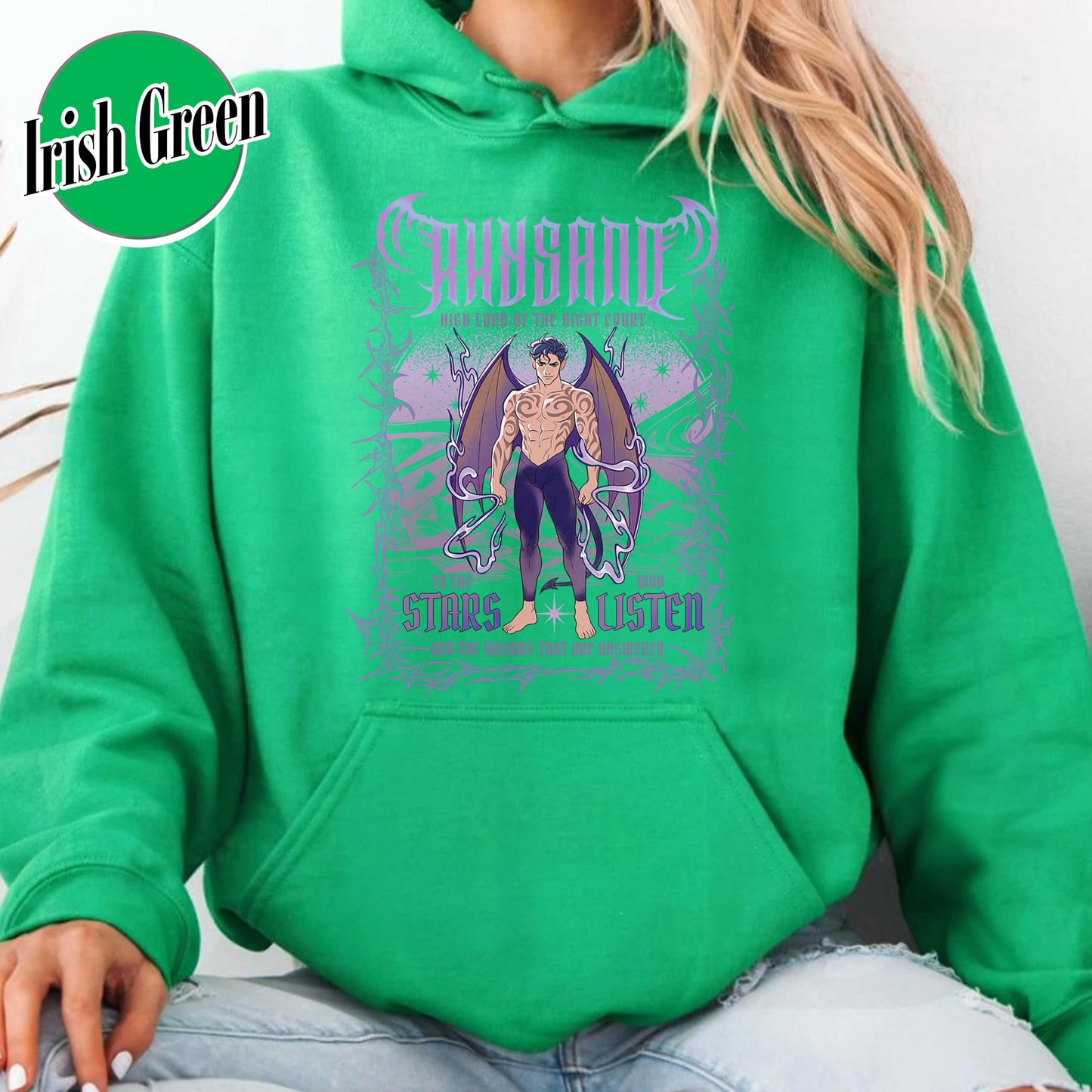 Bookish Hoodie,The Bat Boys Rhysand Hoodie, Rhysand Acotar Hoodie, Rhysand Hoodie