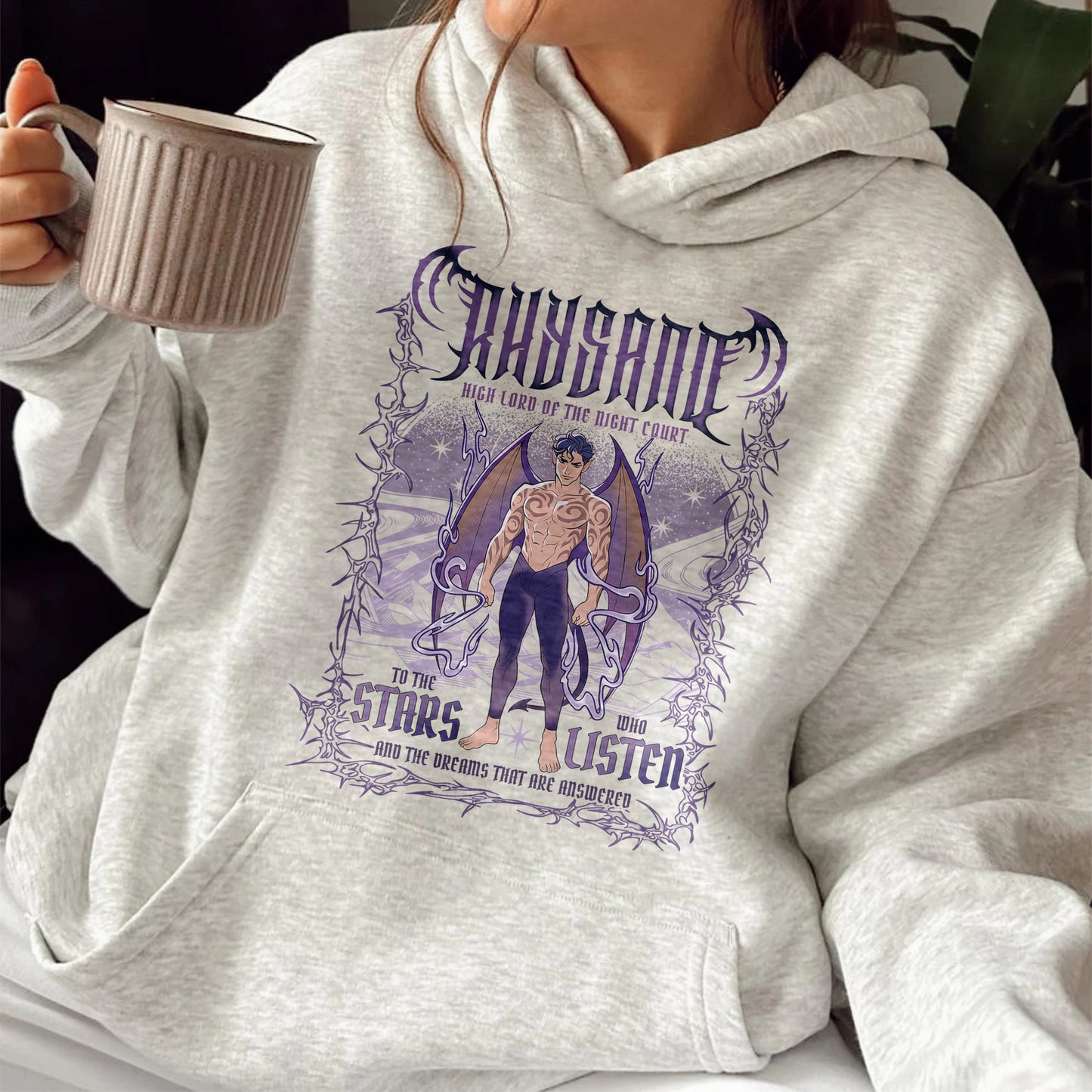 Bookish Hoodie,The Bat Boys Rhysand Hoodie, Rhysand Acotar Hoodie, Rhysand Hoodie