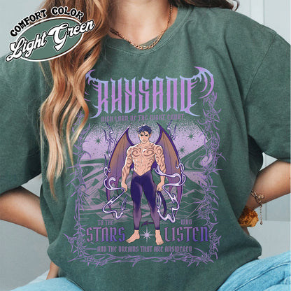 Bookish Comfort Colors Shirt,The Bat Boys Rhysand Shirt, Rhysand Acotar TShirt, Rhysand Shirt