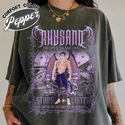 Bookish Comfort Colors Shirt,The Bat Boys Rhysand Shirt, Rhysand Acotar TShirt, Rhysand Shirt